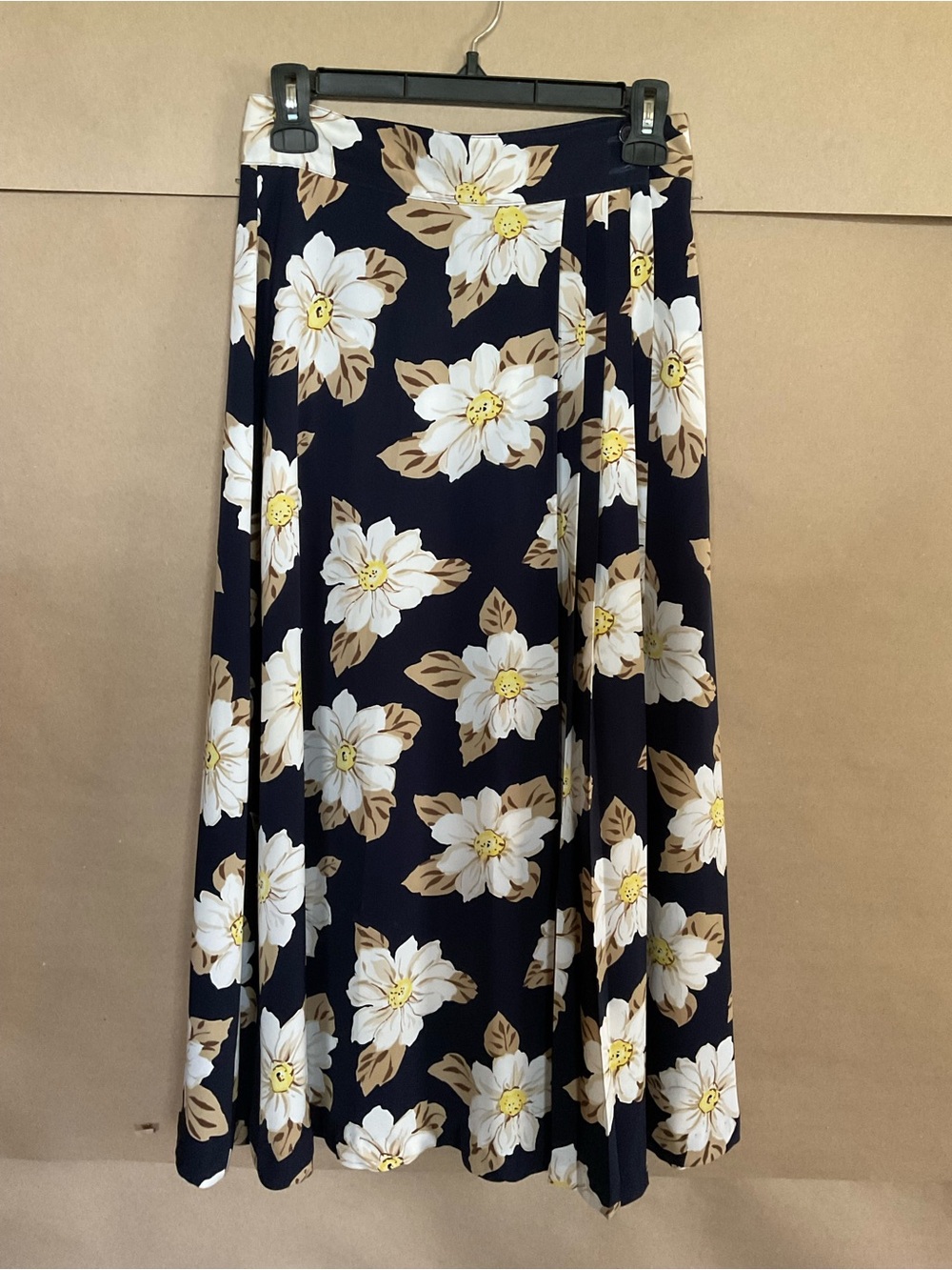Counterparts Navy Floral Maxi Skirt. Size 8